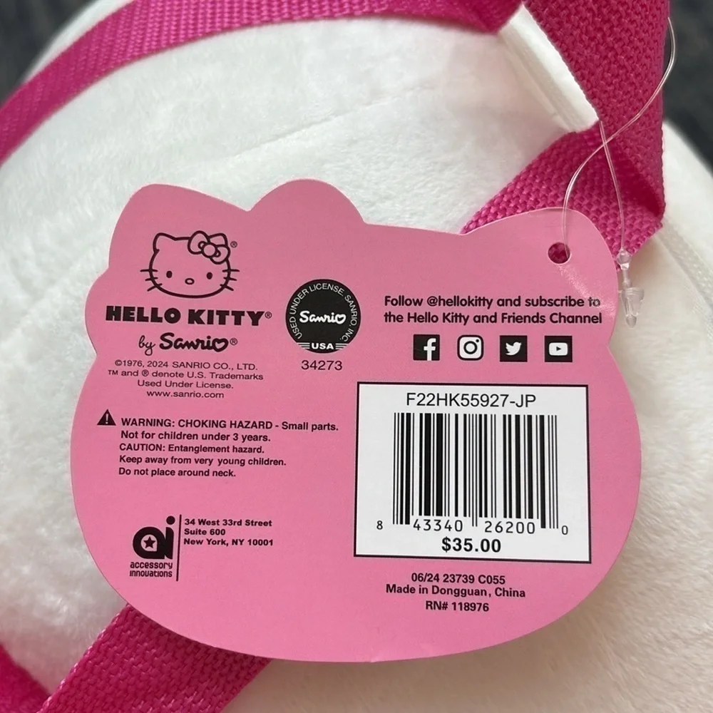 Classic Hello Kitty Plush Backpack